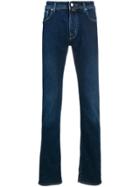 Jacob Cohen Iconic Logo Tag Jeans - Blue