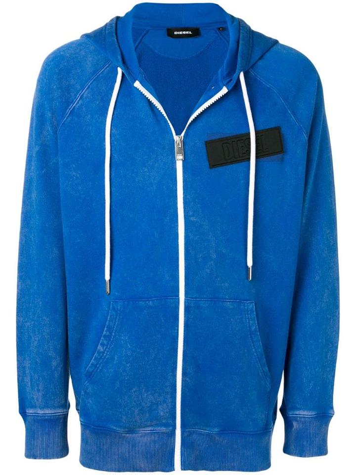 Diesel Classic Zip-up Hoodie - Blue