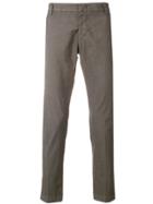 Entre Amis Cropped Tapered Trousers - Brown