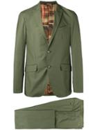 Etro - Two-piece Suit - Men - Silk/cotton/spandex/elastane/cupro - 52, Green, Silk/cotton/spandex/elastane/cupro