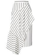 Tibi Asymmetrical Striped Skirt - Unavailable
