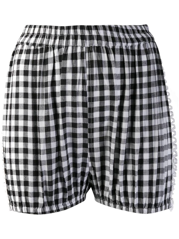 Dodo Bar Or Check Print Shorts - Black
