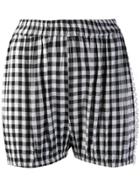 Dodo Bar Or Check Print Shorts - Black