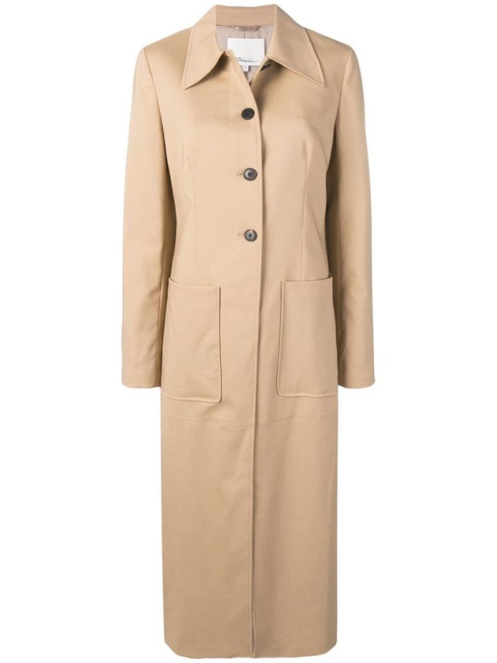 3.1 Phillip Lim Panelled Midi Coat - Neutrals