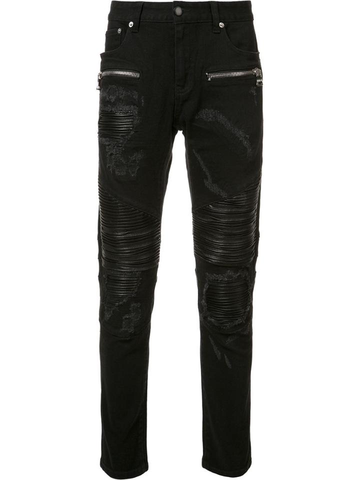 God's Masterful Children Destroyed Effect Skinny Jeans - Black