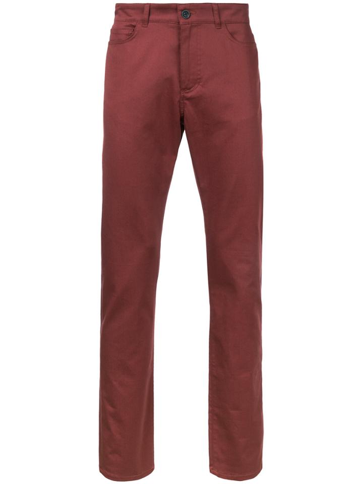 Gieves & Hawkes Slim Fit Trousers - Red