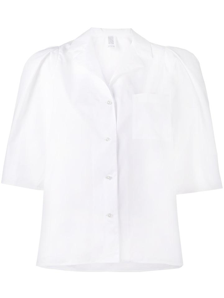 Rosie Assoulin - Thank You Shirt - Women - Cotton - S, Women's, White, Cotton