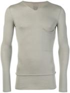 Rick Owens Fine Knit Fitted Sweater - Nude & Neutrals