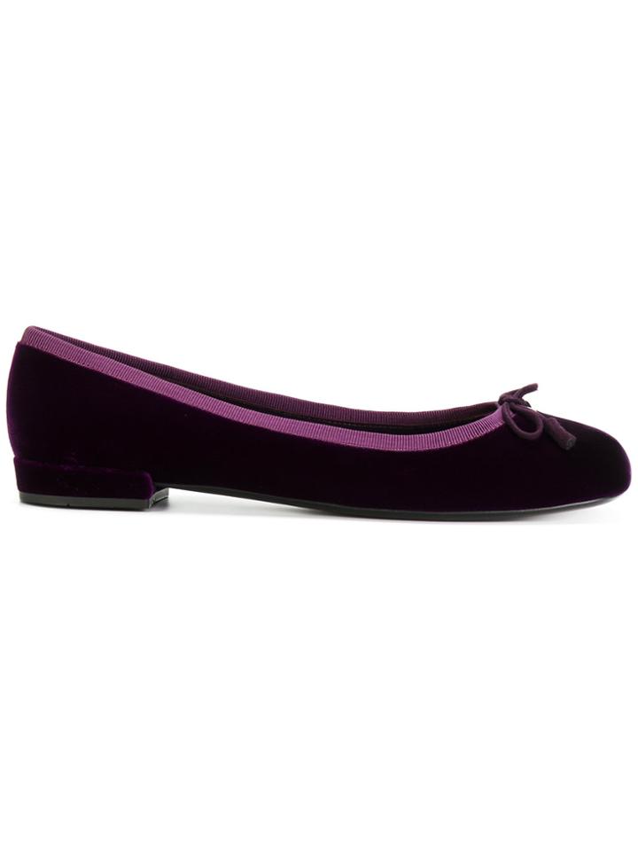 Prada Round Toe Ballerinas - Pink & Purple