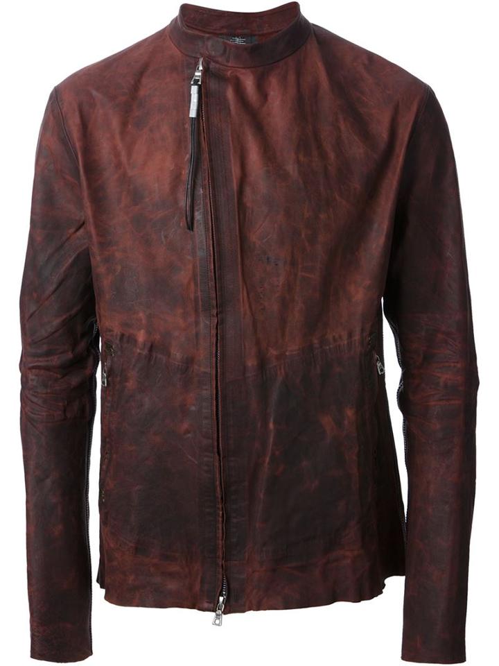 Isaac Sellam Experience Double Zip Distressed Jacket