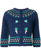 M Missoni Knitted Button Cardigan - Blue
