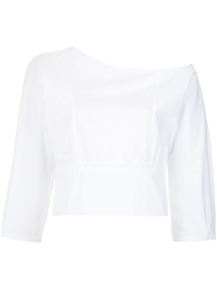 Lilly Sarti Asymmetric Blouse - White