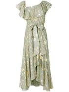 Temperley London Leaf Print Dress - Green