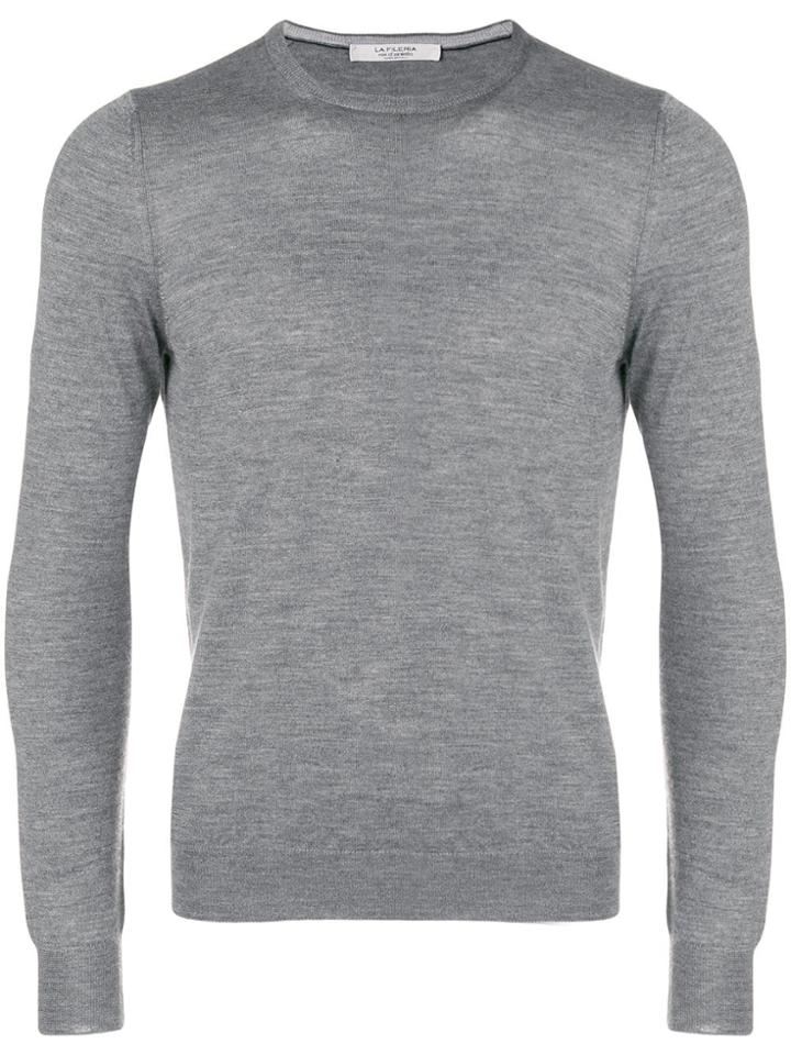 La Fileria For D'aniello Round Neck Jumper - Grey