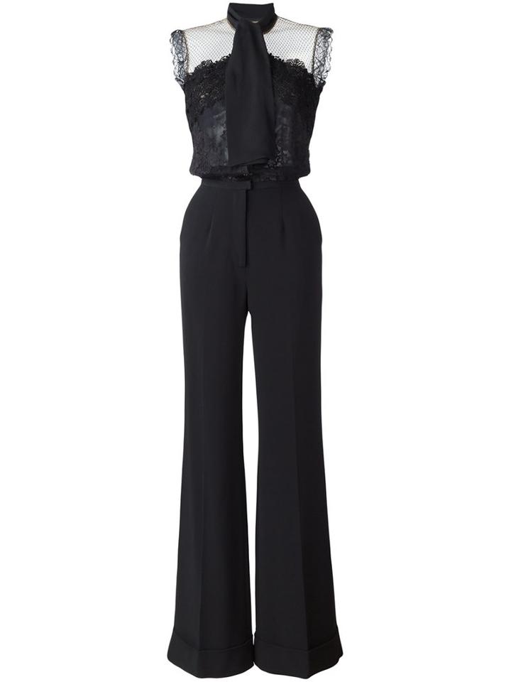 Elie Saab Lace Top Jumpsuit