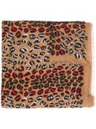 Fendi Animalier Scarf - Brown