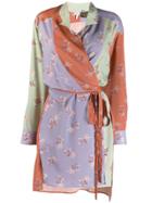 Loewe Shirt Wrap Dress - Orange
