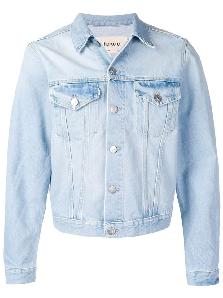 Haikure Cropped Denim Jacket - Blue