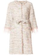 Blumarine Bouclé-tweed Coat - Multicolour