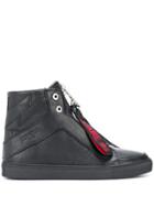 Zadig & Voltaire High Zip Sneakers - Black