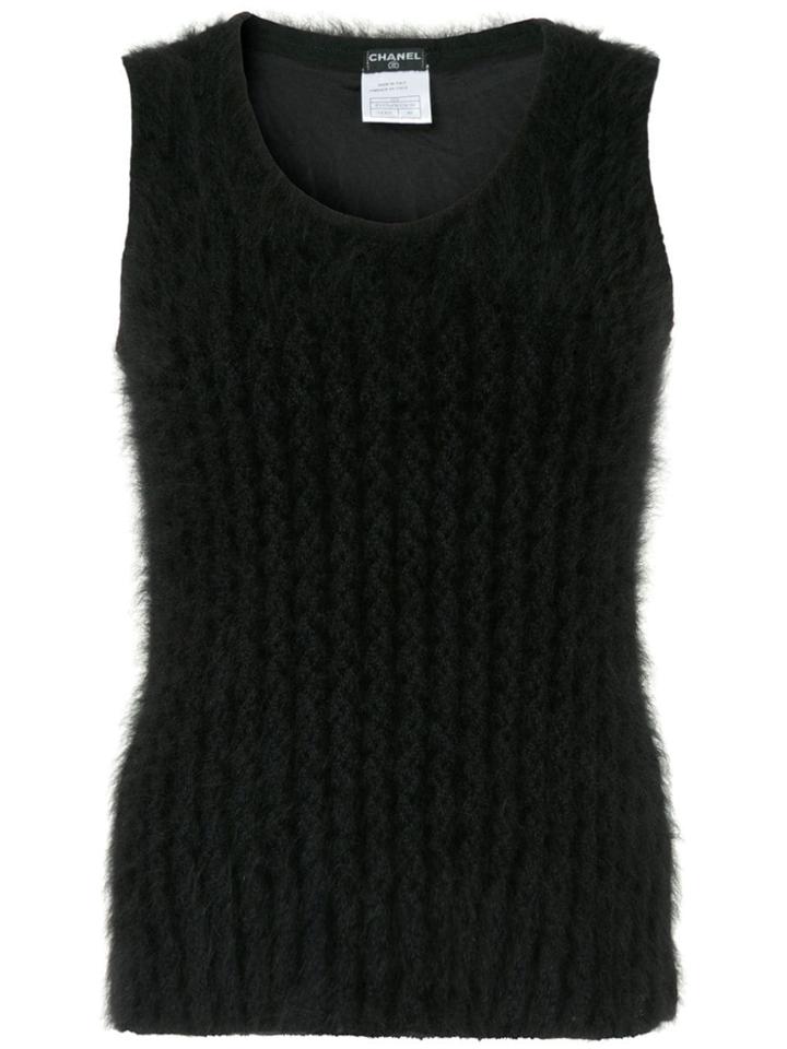 Chanel Pre-owned Cc Logos Sleeveless Vest - Black