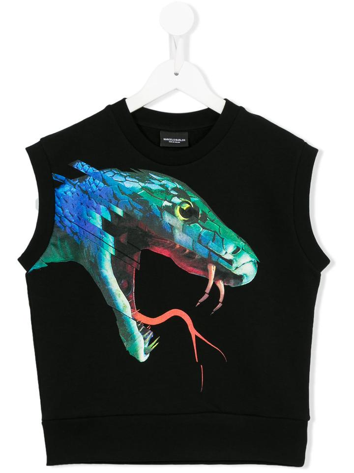 Marcelo Burlon County Of Milan Kids Pantojo Vest, Boy's, Size: 10 Yrs, Black