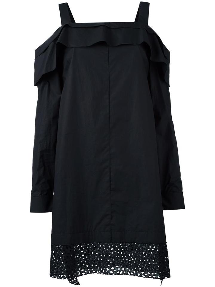 Proenza Schouler Off-shoulder Dress, Women's, Size: 4, Black, Cotton