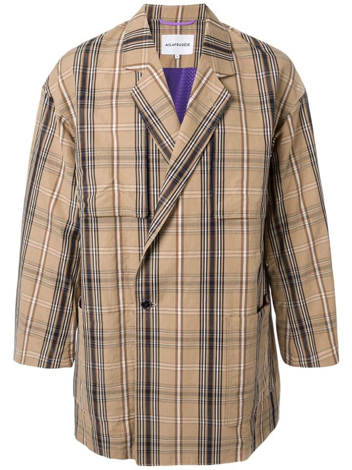 A(lefrude)e Tartan Jacket - Brown