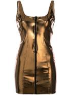 Lisa Marie Fernandez Zipped Fitted Dress - Gold
