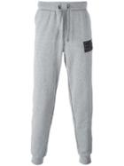 Ea7 Emporio Armani Drawstring Sweatpants, Men's, Size: Large, Grey, Cotton