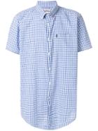 Barbour Gingham Check Short Sleeved Shirt - Blue