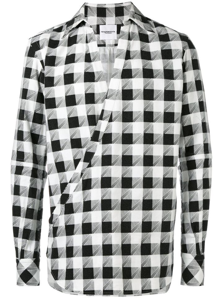 Takahiromiyashita The Soloist - Crossover Oriental Shirt - Men - Cotton - Xl, Black, Cotton