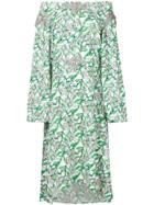 Dodo Bar Or Off Shoulder Flared Dress - Multicolour