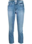 Hudson Fallon Cropped Jeans, Women's, Size: 26, Blue, Cotton/polyester/spandex/elastane