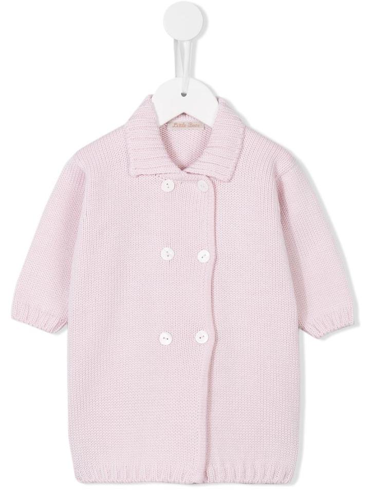 Little Bear - Double Breasted Jumper - Kids - Virgin Wool - 12 Mth, Pink/purple