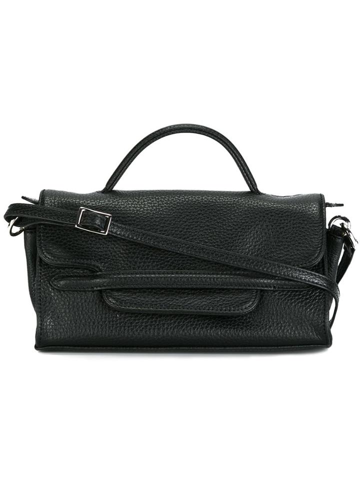 Zanellato Fold-over Closure Crossbody Bag - Black