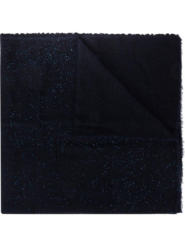 Faliero Sarti Glitter Effect Scarf - Blue
