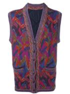 Missoni Vintage Reversible Knitted Waistcoat, Men's, Size: Xl