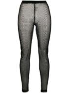 Comme Des Garçons Fishnet Leggings - Black