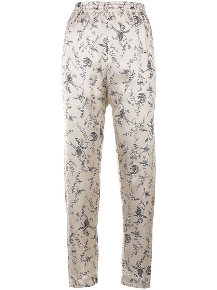 Forte Forte Floral Jacquard Trousers - Nude & Neutrals