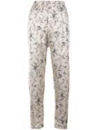 Forte Forte Floral Jacquard Trousers - Nude & Neutrals