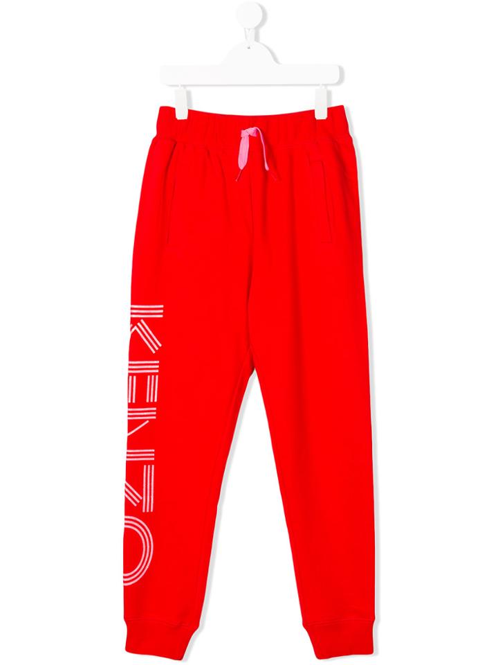 Kenzo Kids Logo Tracksuit Bottoms - Red