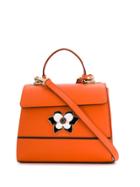 Furla Crystal Embellished Tote Bag - Orange
