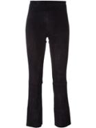Stouls 'maxime Velour's Trousers, Women's, Size: Medium, Blue, Lamb Nubuck Leather/cotton/lyocell/spandex/elastane