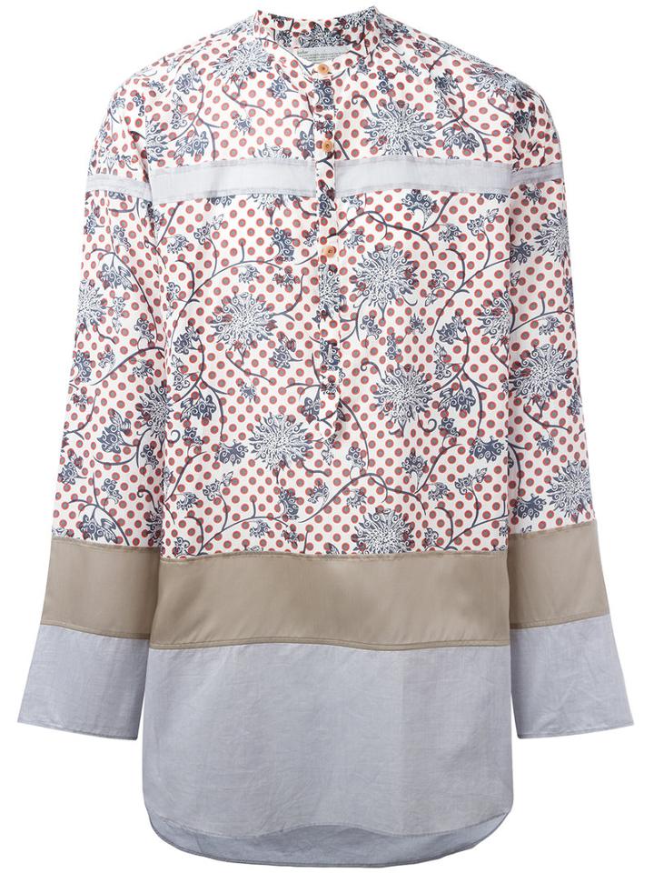 Kolor - Floral Dots Shirt - Men - Cotton/cupro/tencel - I, White, Cotton/cupro/tencel