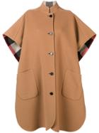 Burberry Reversible Oversized Cape - Brown