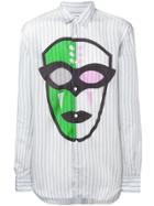 Comme Des Garçons Shirt Striped Mask Shirt - Grey