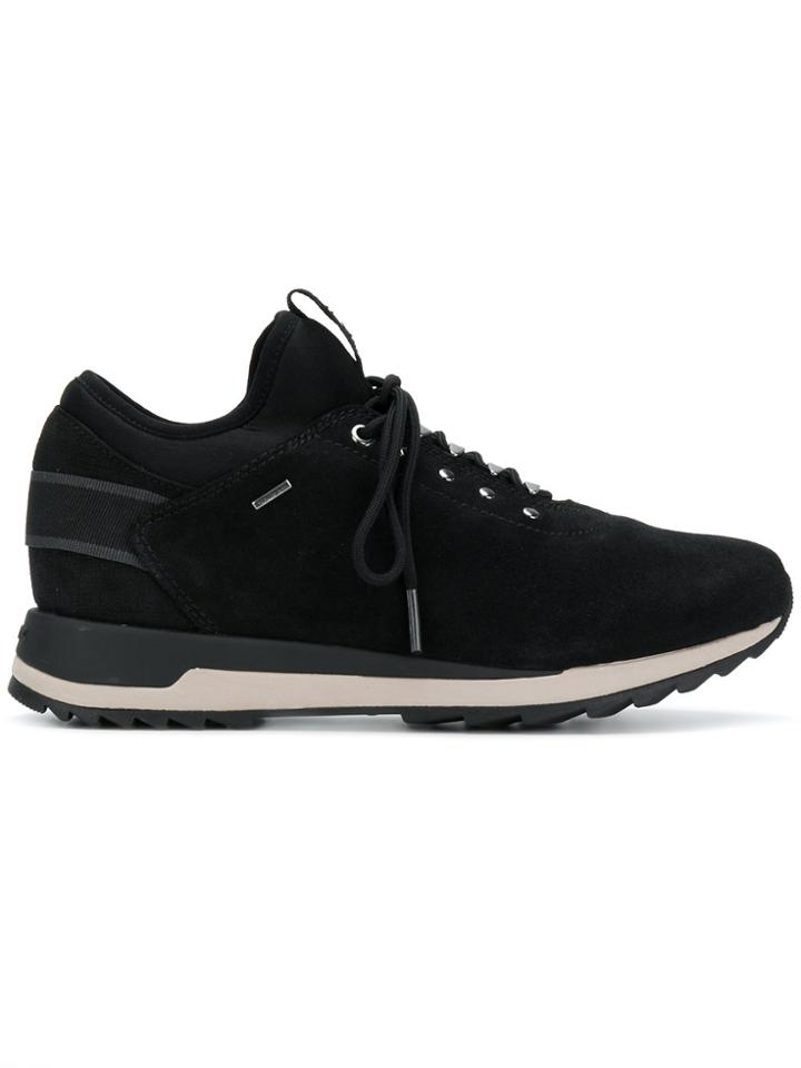 Geox Classic Lace-up Sneakers - Black