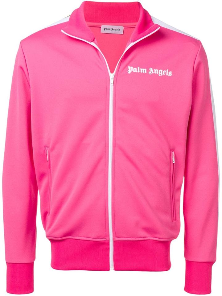 Palm Angels Striped Sleeve Track Jacket - Pink