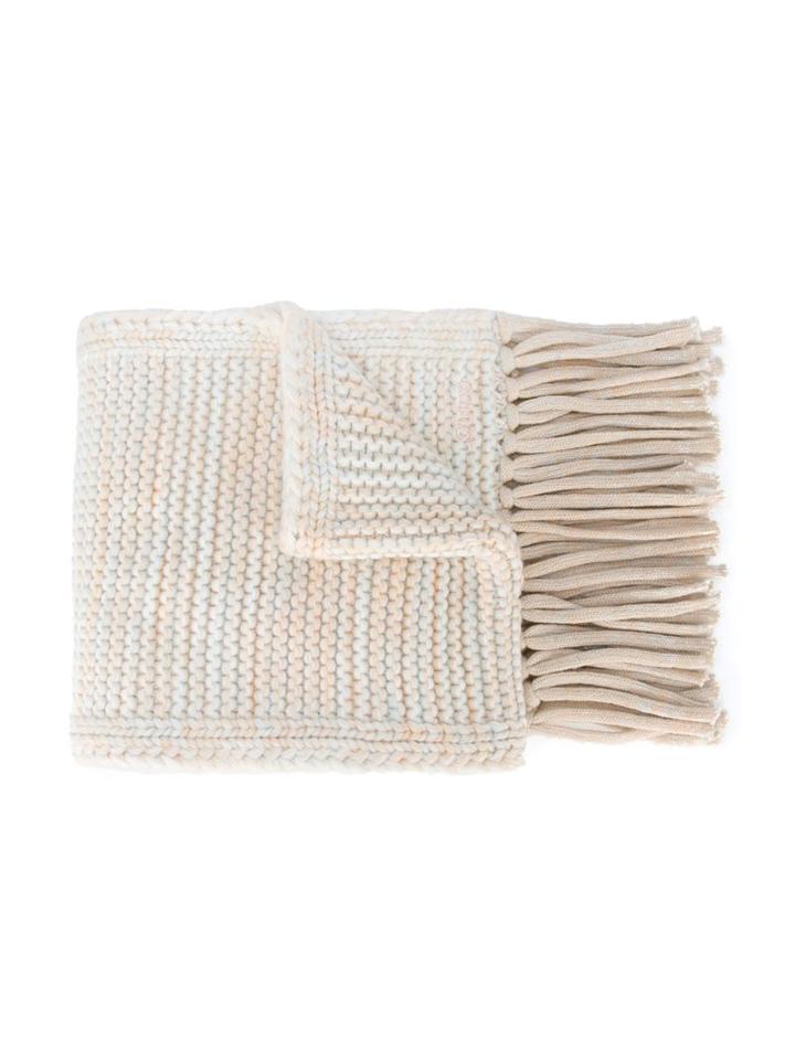 Chloé Kids Knitted Scarf, Girl's, Nude/neutrals